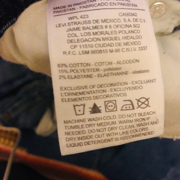 Levi Strauss Modern Skinny Jeans 14L - Picture 7 of 10